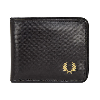 Fred Perry - Coated Polyester Billfold Wallet L7305 black/gold 774