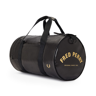 Fred Perry - Tonal Barrel Bag L7260 black/gold 774