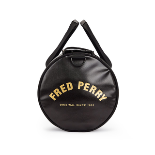 Fred Perry - Tonal Barrel Bag L7260 black/gold 774